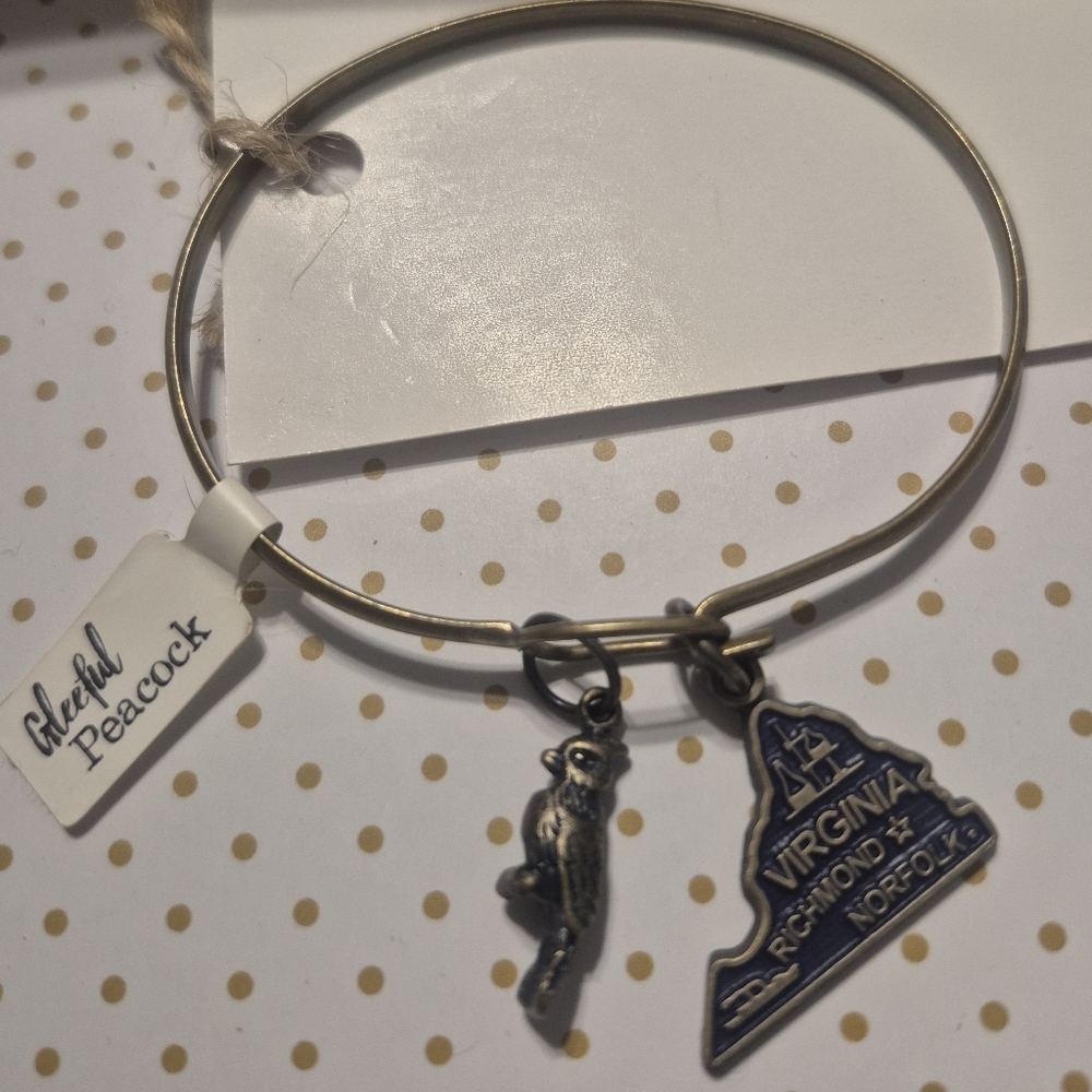 Virginia Bangle Charm Bracelet